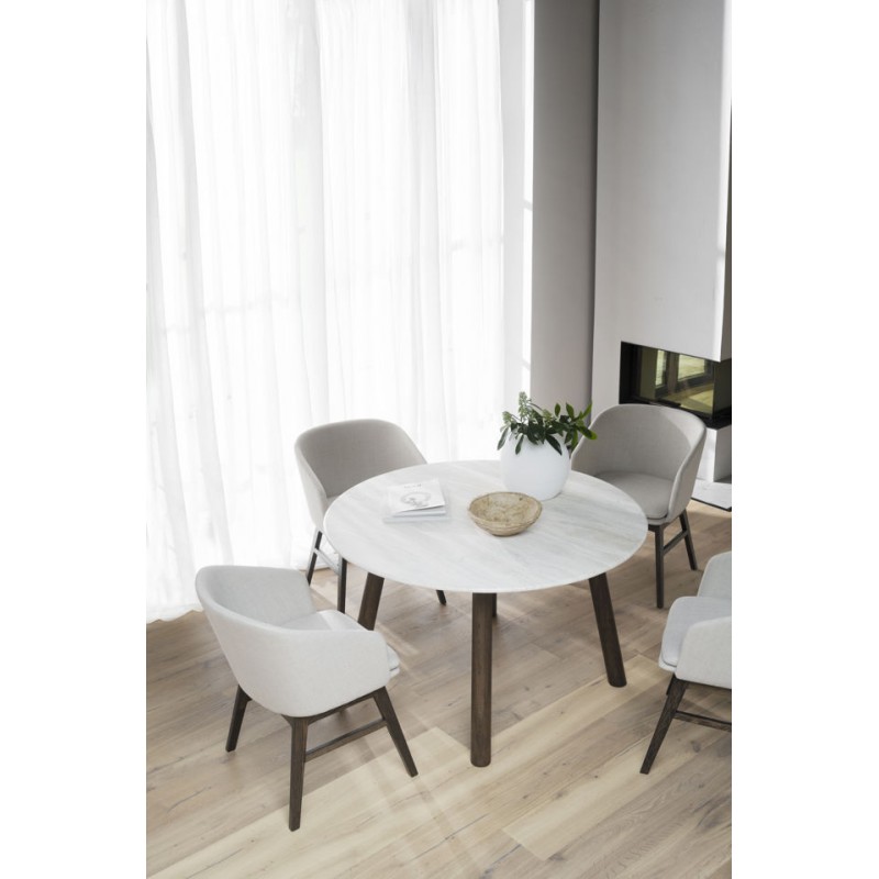 RO Taransay Dining Table Beige/Brown